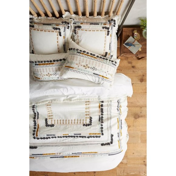 Anthropologie Kessabine Duvet Cover in Slate Twin Size - Picture 1 of 7